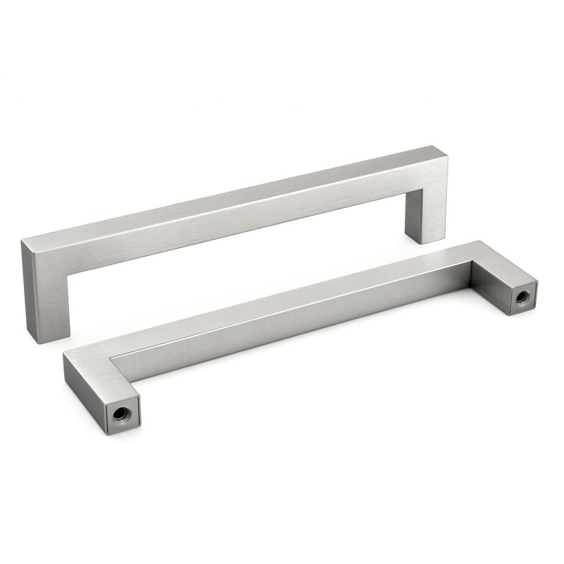 homdiy 30 Pack 6-1/4 Inch Brushed Nickel Cabinet Pulls Silver Cabinet Handles Stainless Steel Kitchen Handles Modern Drawer Pulls for Dresser Drawer - Image 1